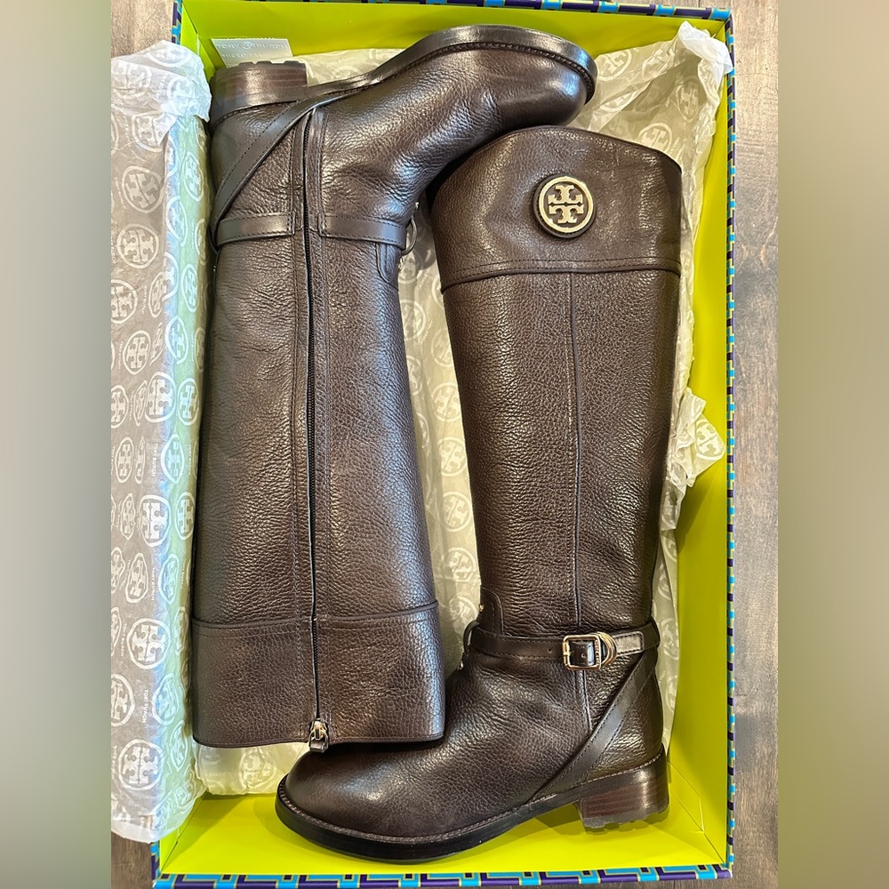 Tory Burch Teresa Riding Boot - Tumbled Leather
